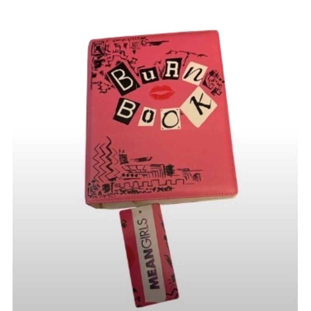 Mean Girls Burn Book Crossbody Bag Pink White New‎ Novelty Purse Movie